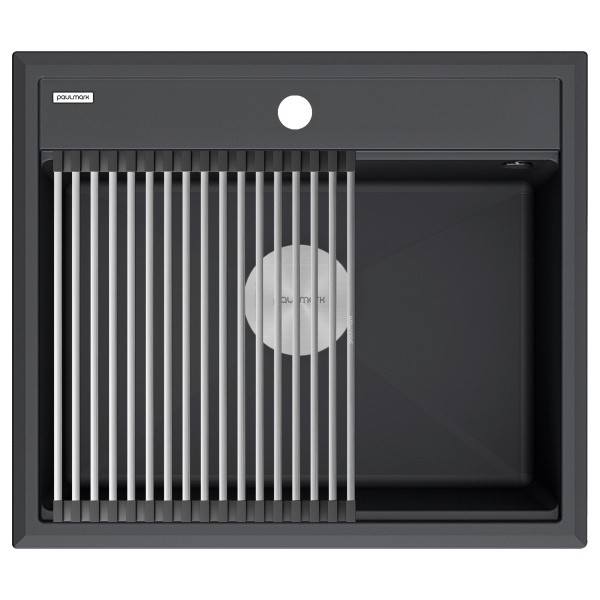 Мойка STEPIA 60, IT-GRANIT, PM115951-AN, антрацит, 590х510, Paulmark