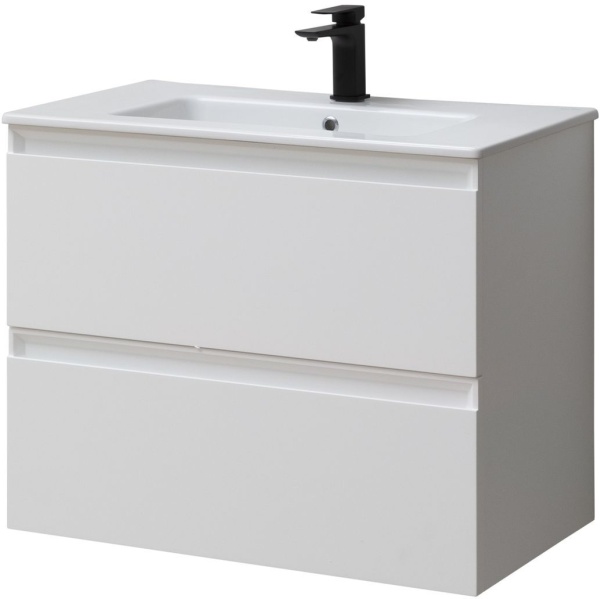 Тумба с раковиной Allen Brau Eclipse 80 1.E1002.WM белый матовый