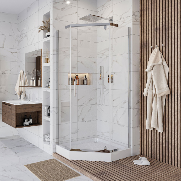 Душевой уголок Niagara Eco NG-010-14D (1000х1000х1950) низкий поддон