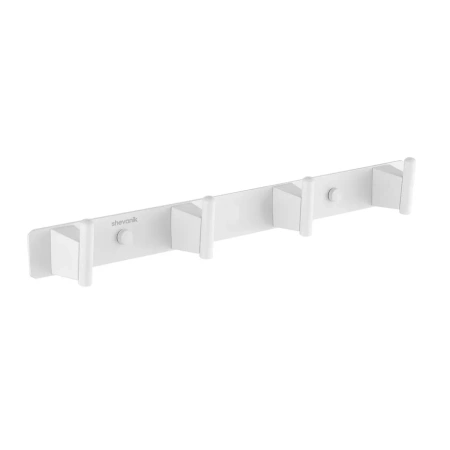 Планка с 4 крючками  Shevanik SG5741C, белый