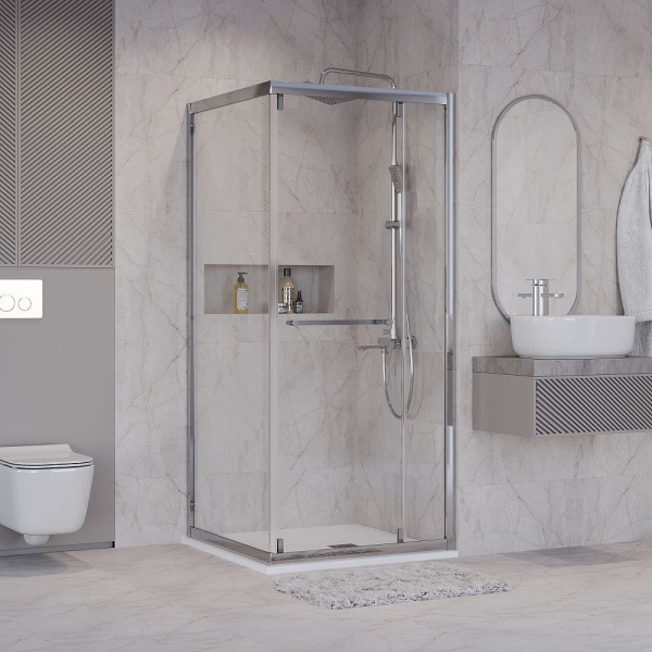 Душевое ограждение  Niagara Nova  NG-6635-34 (100*100*195) квадрат, двери раздвижные