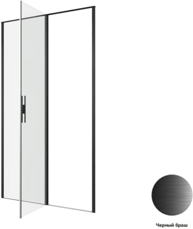 Душевая дверь Allen Brau Priority 120 3.31033.BBA черный браш