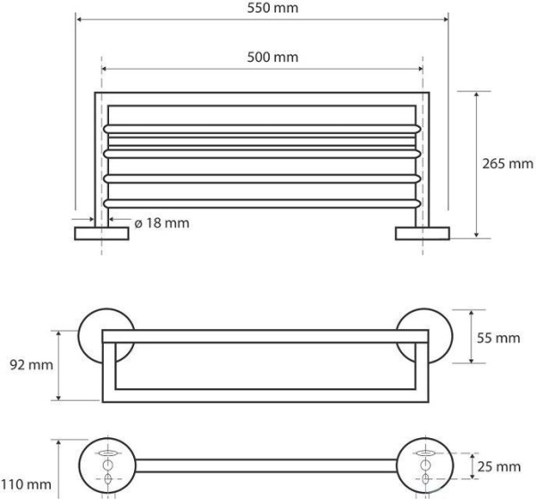 Держатель для полотенец Bemeta White 104219074