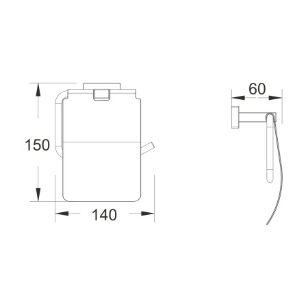 Держатель для туалетной бумаги Shevanik SG5605C, белый