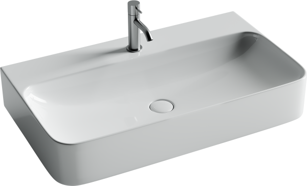 Умывальник Ceramicanova AURA с 1 отверстием для смесителя, без перелива 800x470x135мм