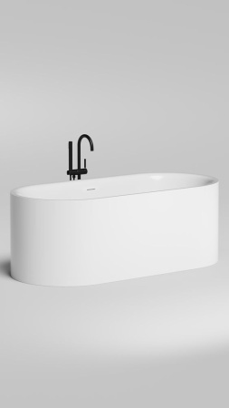 Ванна отдельностоящая Salini PERLA 170x80, S-Stone, матовый белый 1049201M