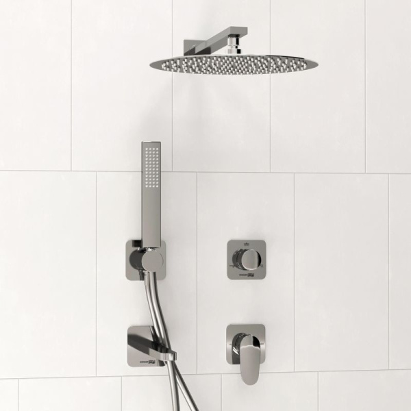 A3151.269.270.090.116.271.087.103 Встраиваемый комплект для ванны WasserKRAFT с верхней душевой насадкой, лейкой