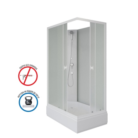 Душевая кабина Niagara Promo P110/80/26Q/MT/BK (110х80х200)