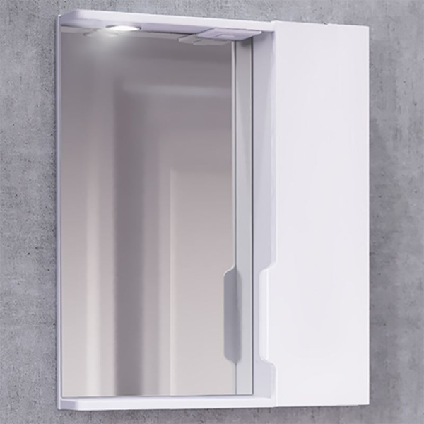 Зеркало-шкаф Jorno Moduo Slim 50 Mod.03.50/W белый
