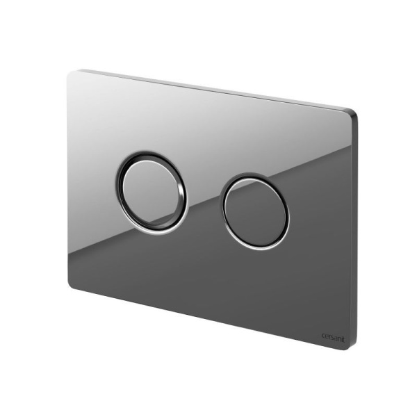 Кнопка Cersanit ACCENTO CIRCLE для AQUA 50 пневматическая пластик хром глянцевый, P-BU-ACN-CIR/Cg