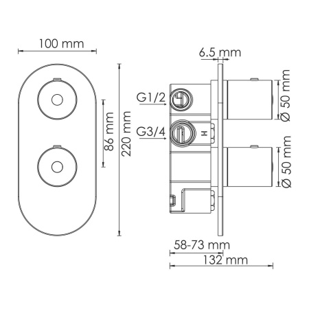 Смеситель для душа WasserKRAFT Berkel 4833