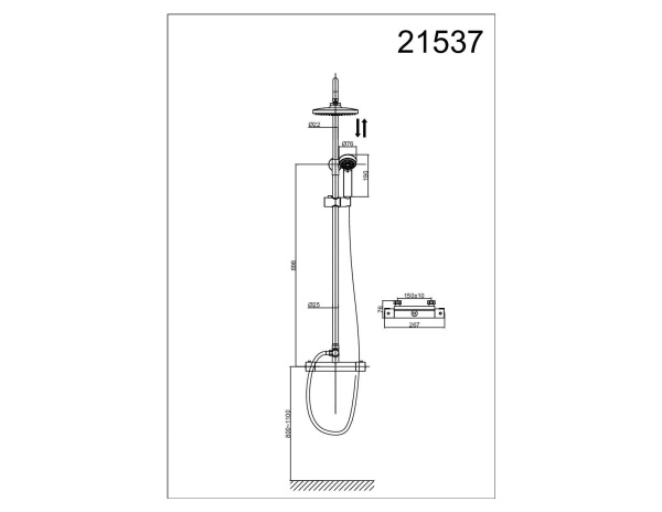 Душевая система D&K Bayern Potsdam DA2153701B07