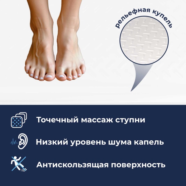 Душевой поддон керамический, полукруглый, белый RGW CR/R, 900x900