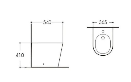 Биде напольное Aquatek ВЕГА AQ1058-00