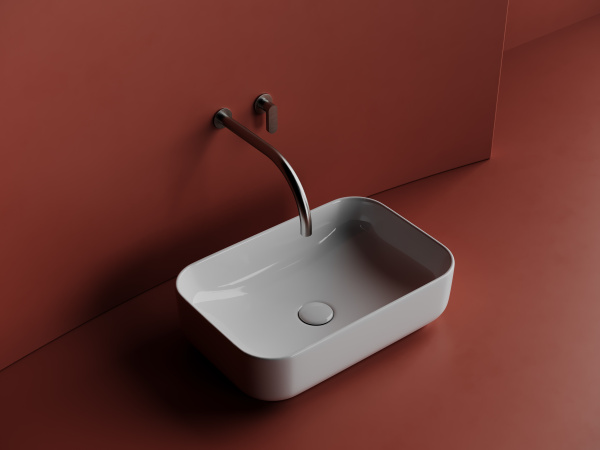 Умывальник Ceramicanova чаша накладная прямоугольная Element 400x305x140мм