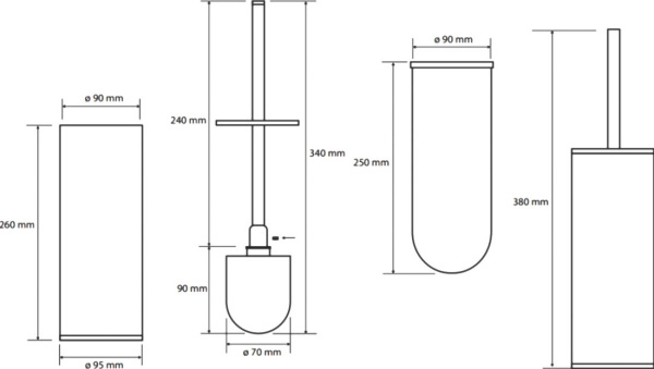 Ершик для унитаза Bemeta Neo 102313055