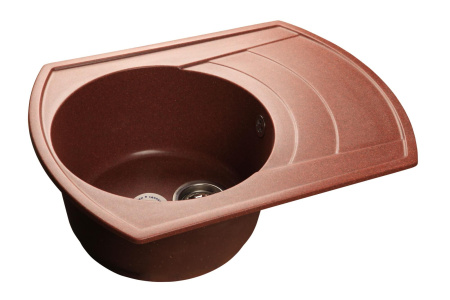 Кухонная мойка GranFest RONDO R-650L красный марс