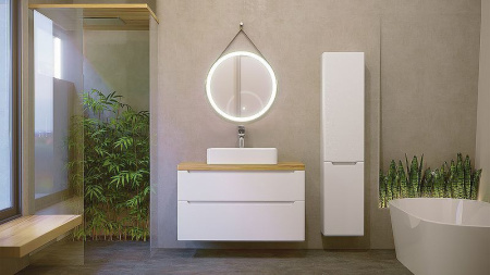 Зеркало Jorno Wood 50 Wood.02.50/ТК с подсветкой с бесконтактным выключателем