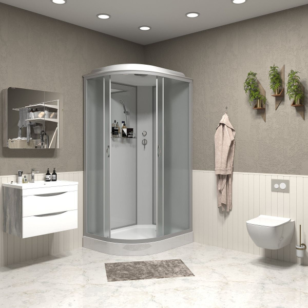 Душевая кабина Niagara Classic NG-3312-14R 120х80х215, низкий поддон 13 см, стекло матовое