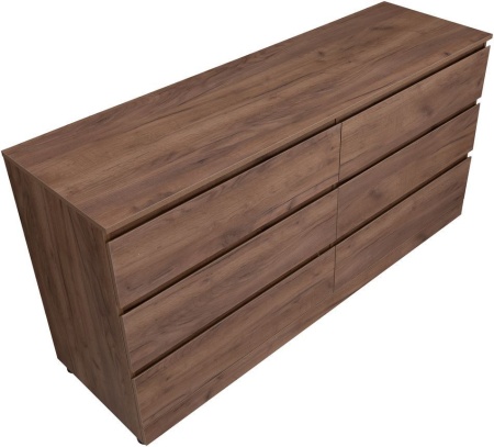 Комод Aquanet Сканди 1600x480 Дуб крафт (6 ящиков)