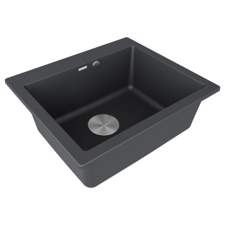 Мойка KANTE 60, IT-GRANIT, PM106052-AN, антрацит, 600х520 мм, Paulmark