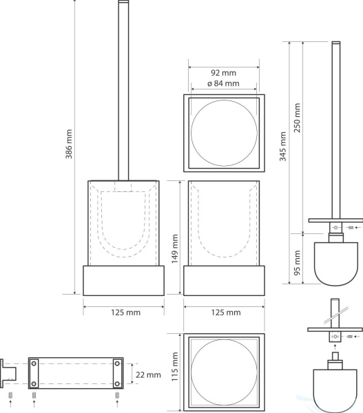 Ершик для унитаза Bemeta Gamma 145513092