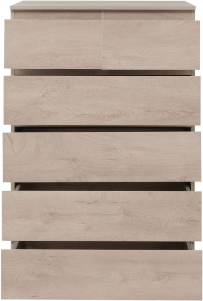 Комод Aquanet Сканди 800x480 Дуб эдгрейн (6 ящиков)