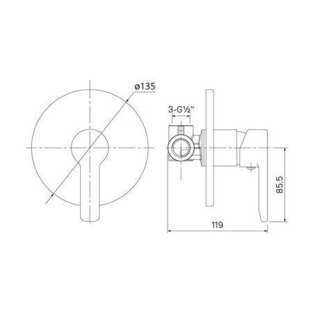 Смеситель для душа IDDIS Sena SENSB00i66