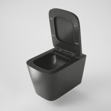 Унитаз Grossman GR-4441BMS (520х360х370) подвесной безободковый черный матовый с тонкой крышкой