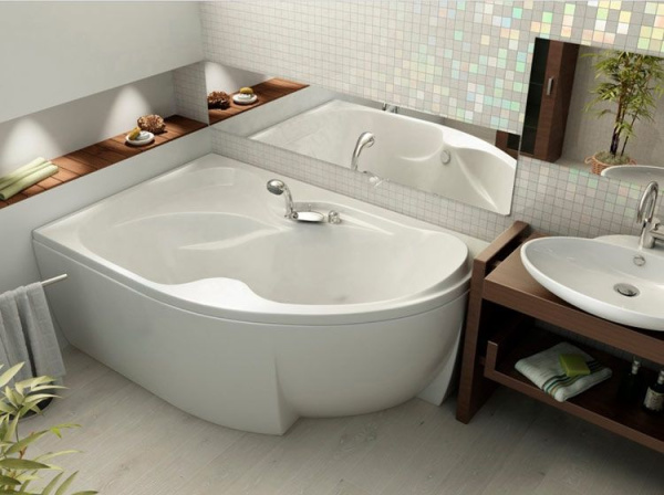 Акриловая ванна Aquatek Вега 170x105 VEG170-0000066 левая, вклеенный каркас