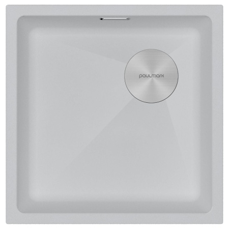 Мойка LUMI 45UNI-SKEW, IT-GRANIT, LU45SK-WH, белый, 455х440, Paulmark