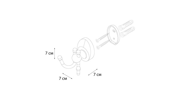 Крючок Улитка Fixsen Europa FX-21805C