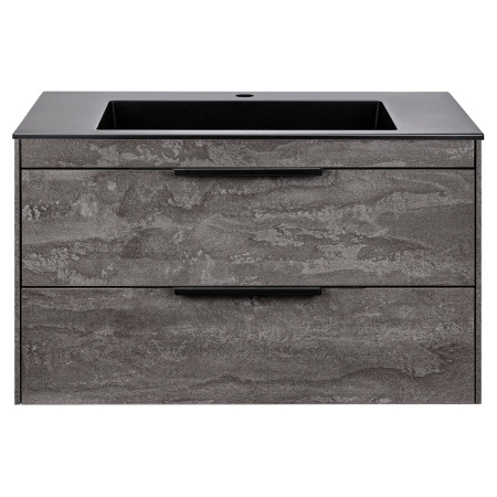 Тумба под раковину Vincea Chiara 2D 800 подвесная, 2 выкатных ящика soft-close, G.Stone