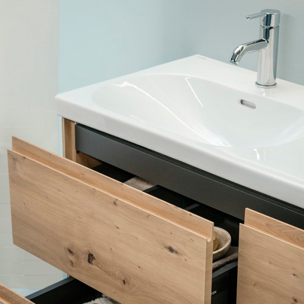 Laufen LUA Раковина подвесная 120x46см, двойная, с 1 отв., цвет: белый глянцевый 8.1408.1.000.104.1