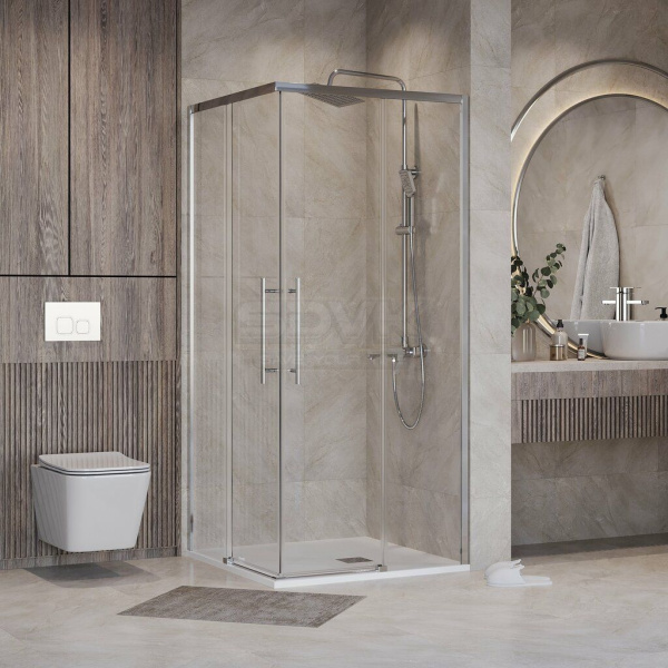 Душевое ограждение  Niagara Nova  NG-6628-34 (80*80*195) квадрат, двери раздвижные
