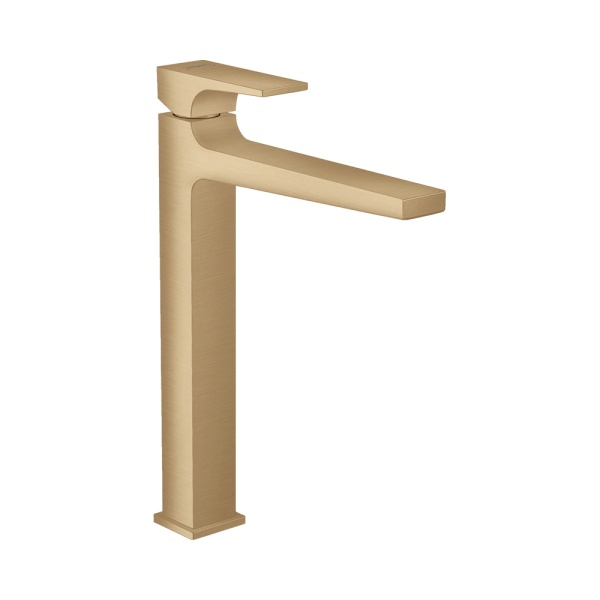 Hansgrohe Metropol Смеситель для раковины 260 однорычажный с рычаговой рукояткой со сливным клапаном Push-Open для раковины в форме чаши белый матовый 32512700