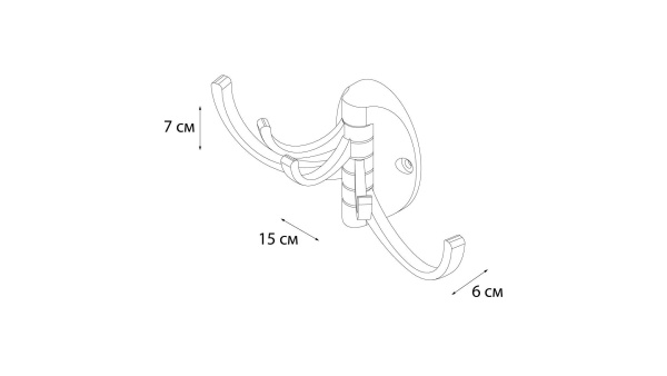 Крючок поворотный пятерной Fixsen FX-505F