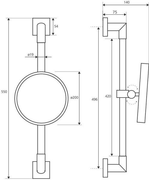 Косметическое зеркало Bemeta Beta 132201172