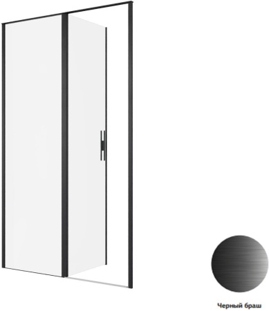 Душевая дверь Allen Brau Priority 120 3.31033.BBA черный браш