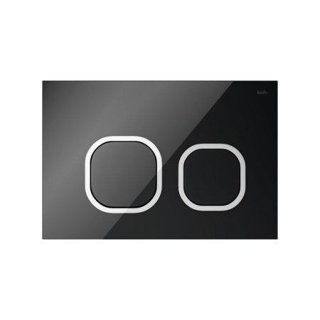 Клавиша смыва IDDIS чёрная Uniglass 001 UNG01BCi77