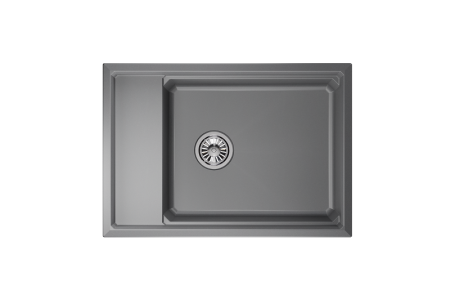 Мойка для кухни Granula Kitchen Space 7305 алюминиум, 73х51 см, прямоугольная