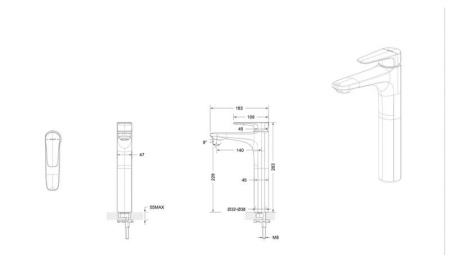 Смеситель для умывальника Bravat Source F1173218BW-A9-ENG