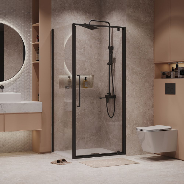 Душевое ограждение Niagara Nova NG-85-10AB-A90B-34 (100*90*195) прямоугольник, двери распашные