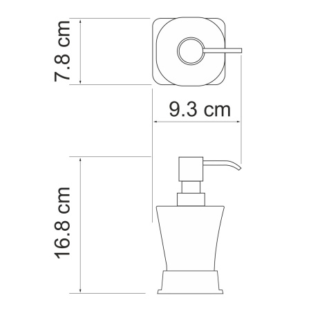 Дозатор для жидкого мыла WasserKRAFT Amper K-5499N