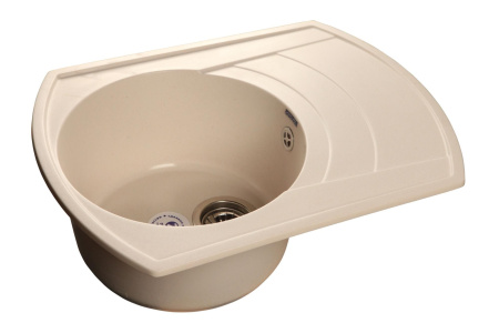 Кухонная мойка GranFest RONDO R-650L белый