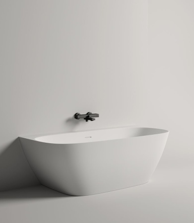 Ванна пристенная  Salini SOFIA WALL 170x80, S-Stone, матовый белый 102522M