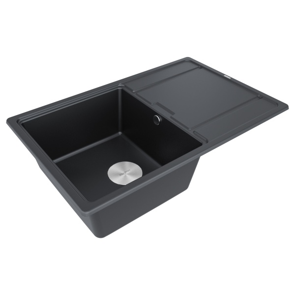 Мойка FLUGEN 50-780, IT-GRANIT, PM217850-BLM, черный, 780х500 мм, Paulmark
