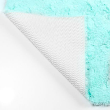 Коврик для ванной 1-ый Fixsen DELUX, FX-9040T бирюзовый, 70х120 см