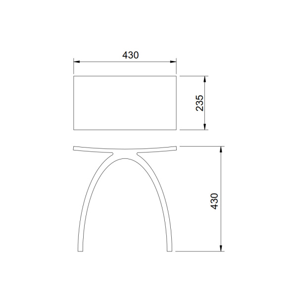 Стульчик для ванной прозрачный ABBER Kristall AT1739Onyx черный