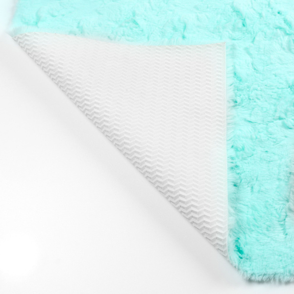 Коврик для ванной 1-ый Fixsen DELUX, FX-9040T бирюзовый, 70х120 см